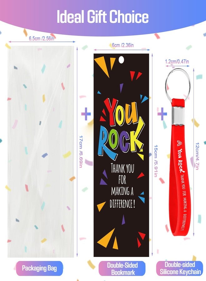 Aartner 30 Sets Inspirational Motivational Silicone Key Chains in Bulk Employee Appreciation Thank You Gifts for Staff Teacher Team Teachers Coworkers Nurses Women Men Christmas Stuffers Thanksgiving Favors - Image 3